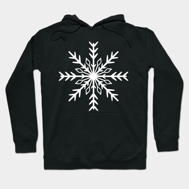 Simple white snowflake Hoodie by SRSigs